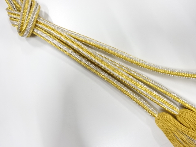 正絹　撚り房　手組帯締め